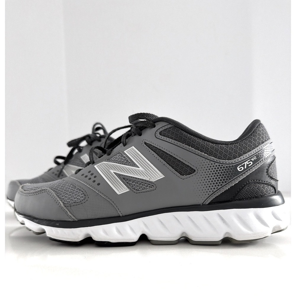 New Balance 675v2 Mens Running Shoes Gray Silver Size 11 4E Wide